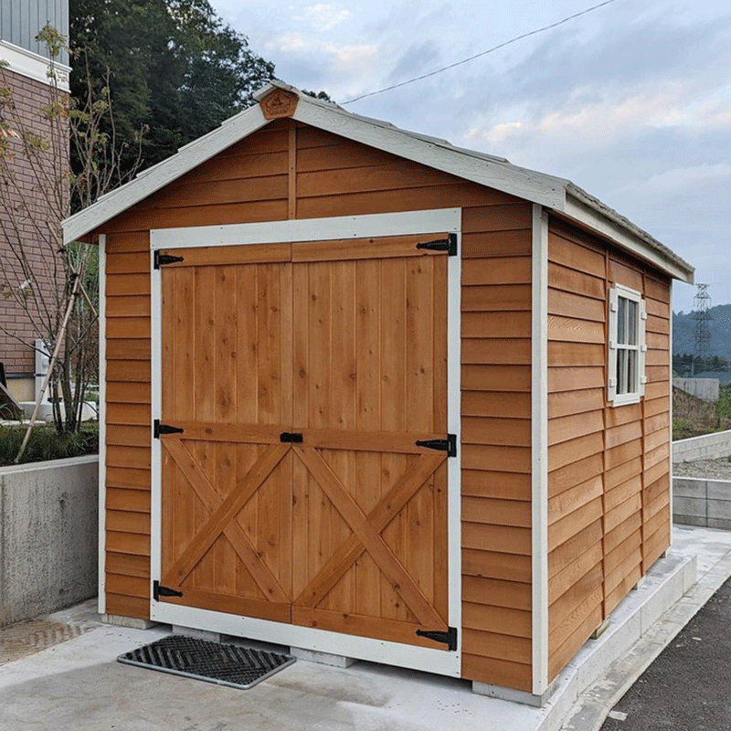 CedarShed Rancher Lawn Mower Storage Shed with Double Doors