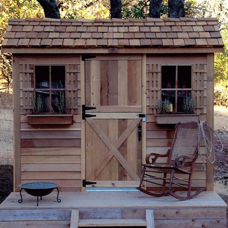 CedarShed Cabana Pool Side Storage Shed