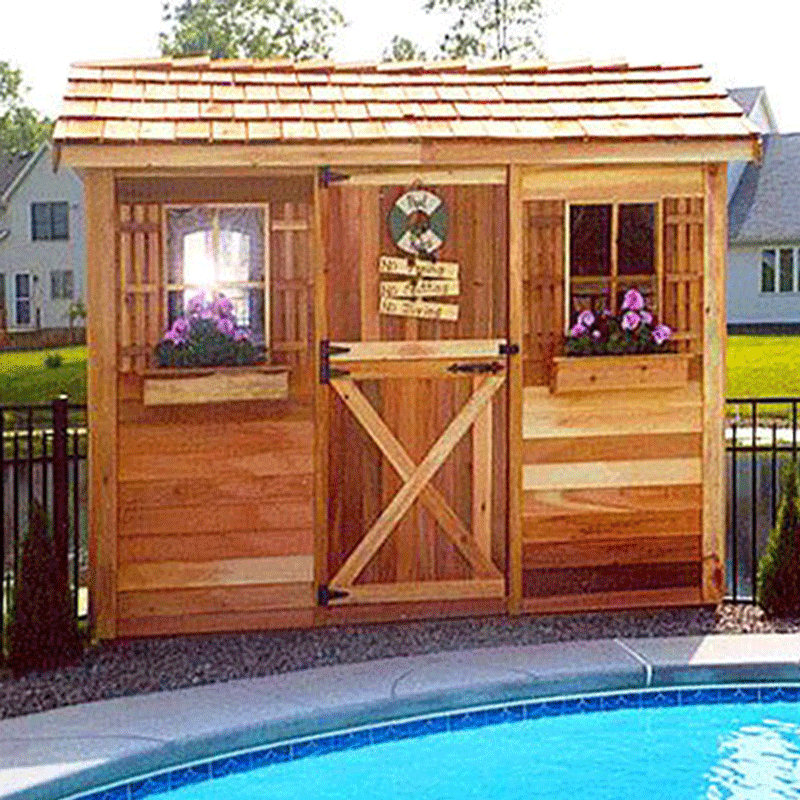 CedarShed Cabana Pool Side Storage Shed