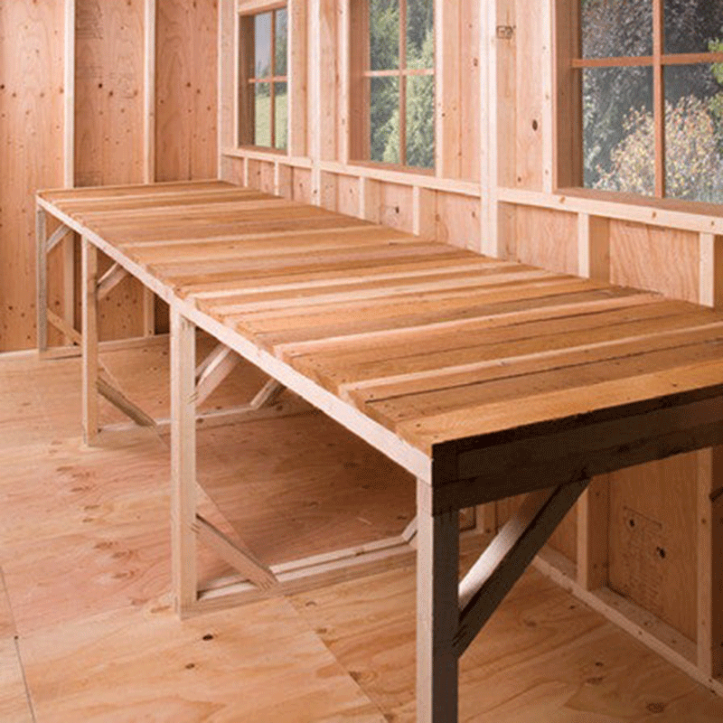 CedarShed Work Bench 4 ft Wide and 3 ft Deep