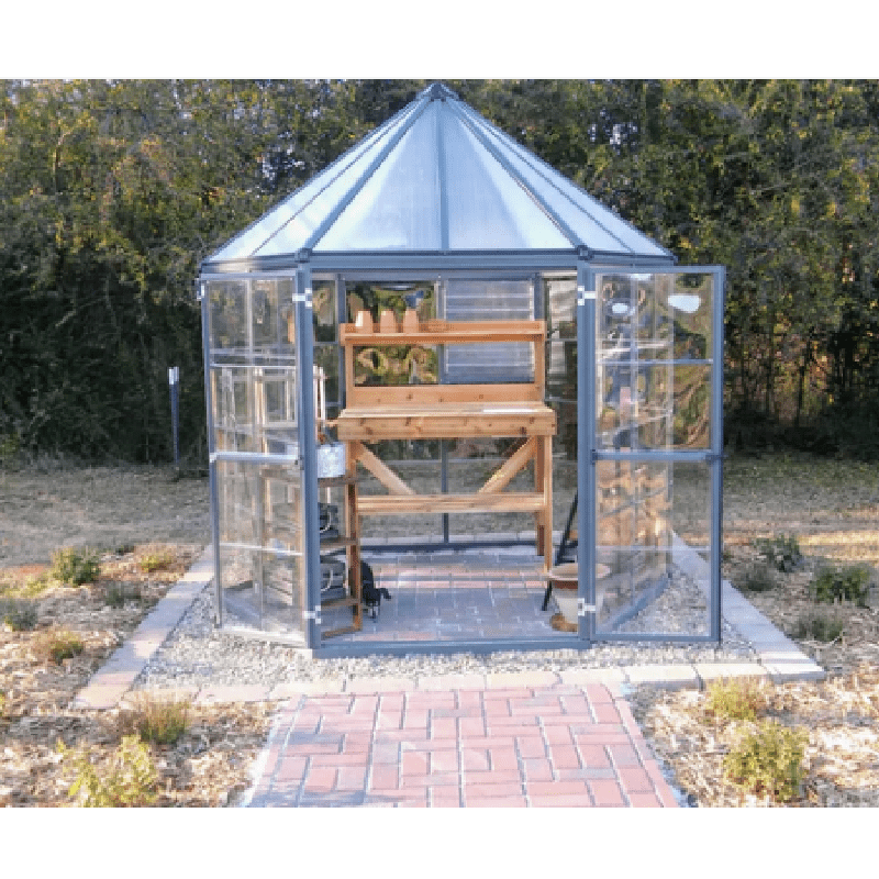 CedarShed Bench with Sink & Shelves