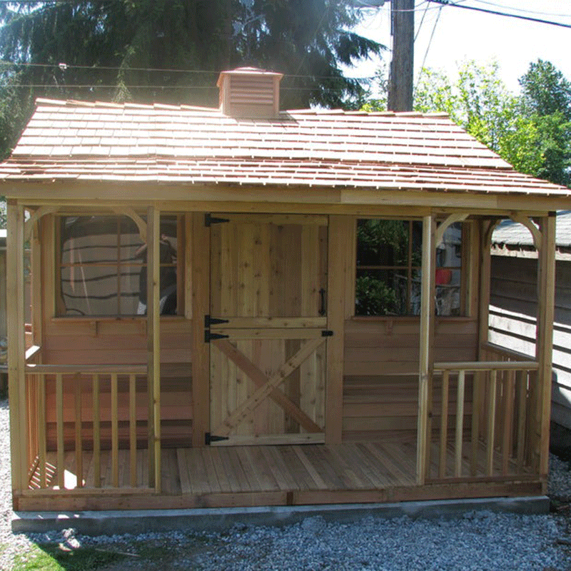 CedarShed BunkHouse Kids Playhouse & Backyard Cabin