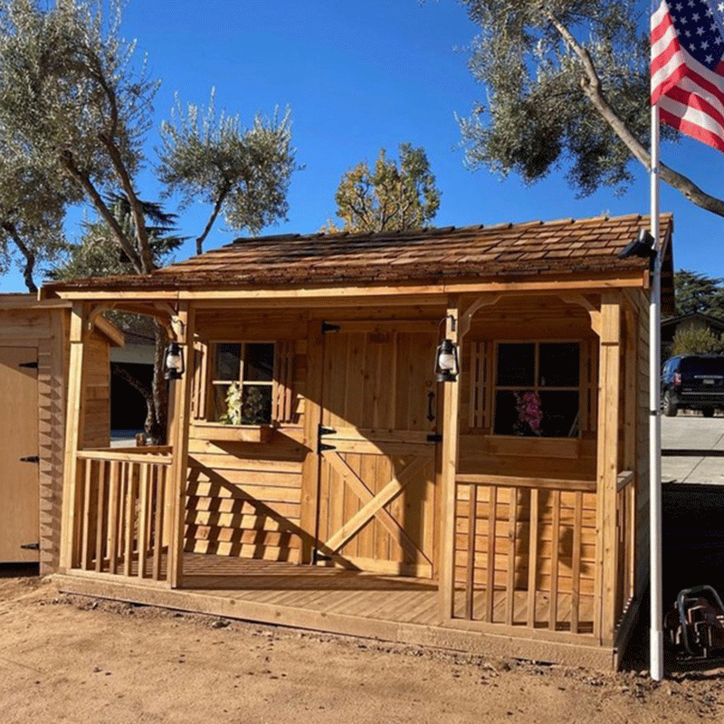 CedarShed BunkHouse Kids Playhouse & Backyard Cabin