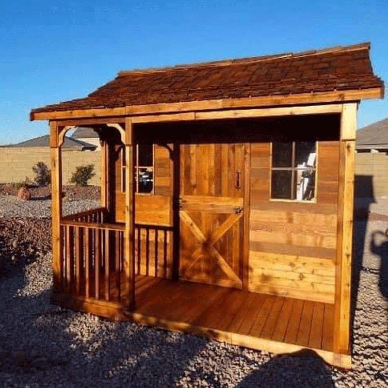 CedarShed BunkHouse Kids Playhouse & Backyard Cabin