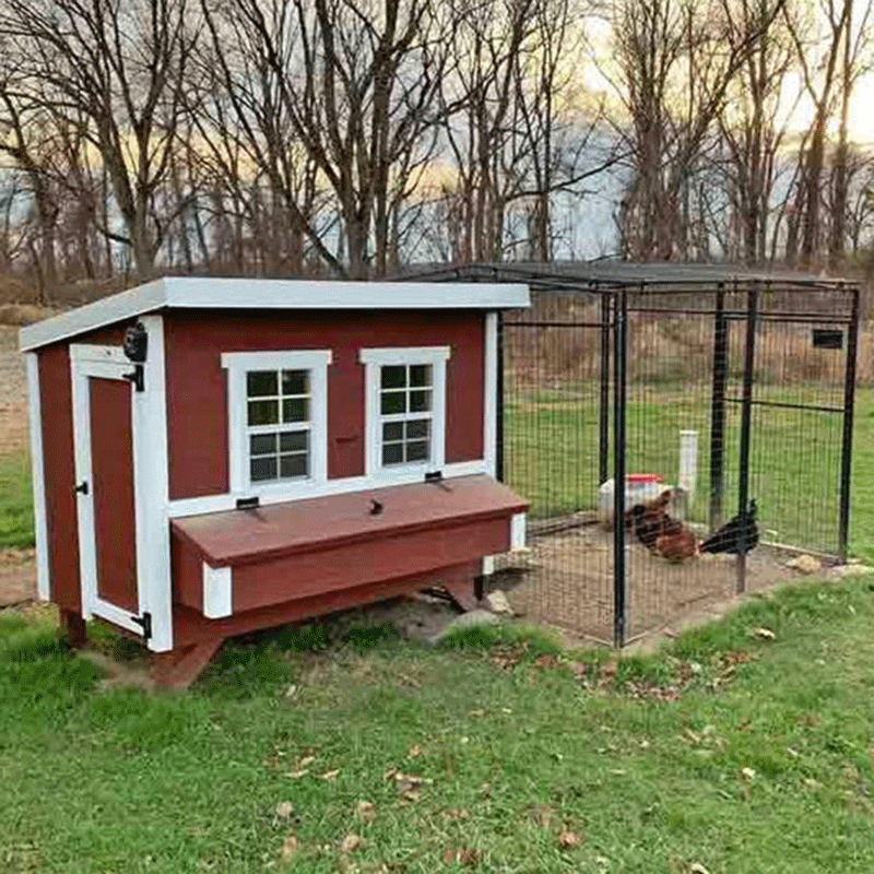 OverEZ Chicken Coop Large Up to 15 Chickens - 3 Optional Colors