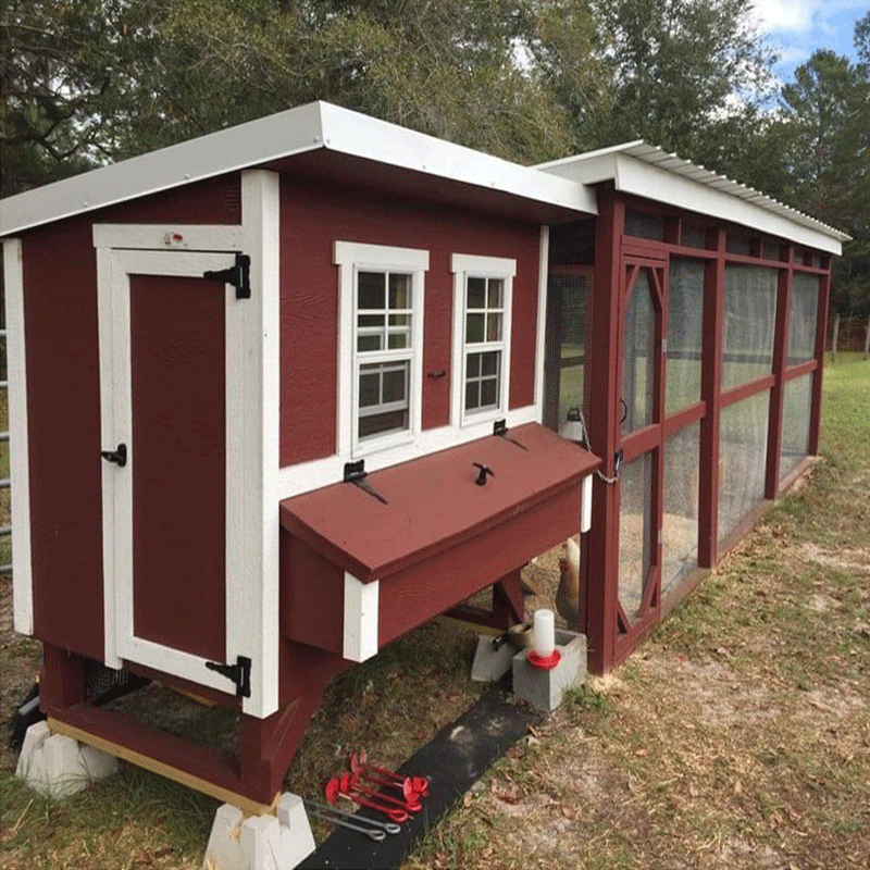 OverEZ Chicken Coop Large Up to 15 Chickens - 3 Optional Colors