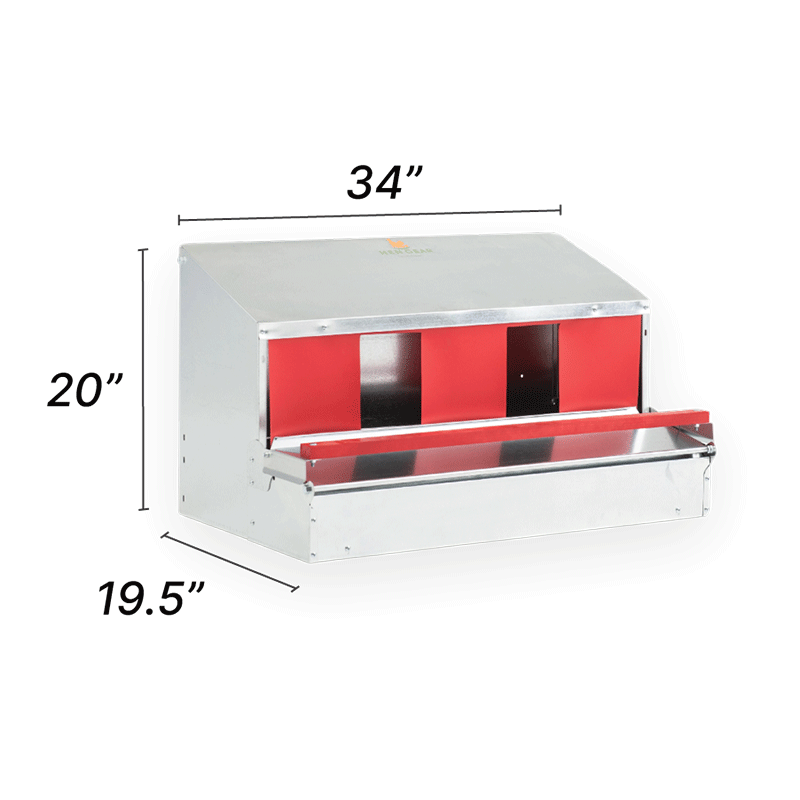 HenGear Nesting Box Medium Rollout & Reversible Design