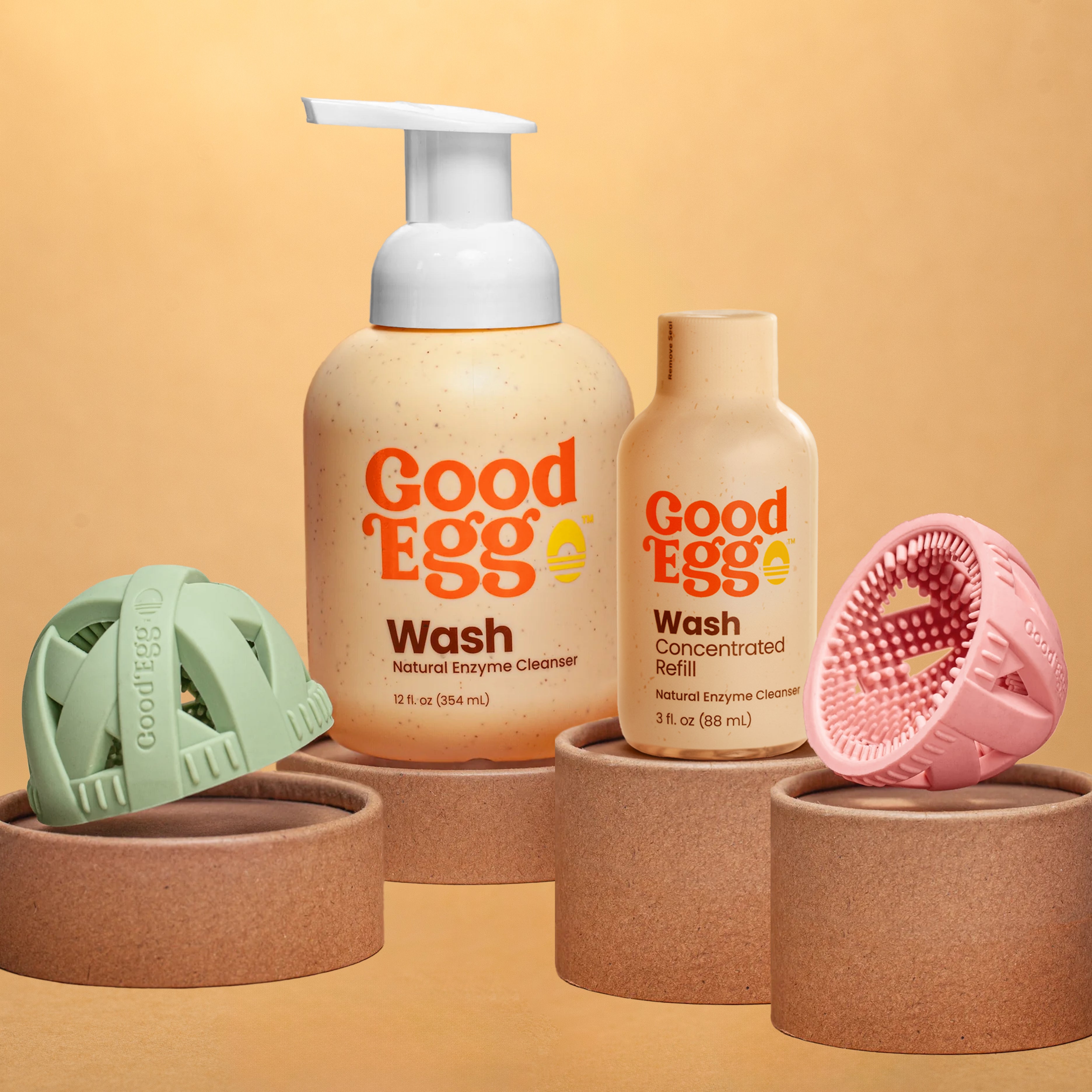 GoodEgg The Full Eggcellent Kit - Brushes, Wash & Refill