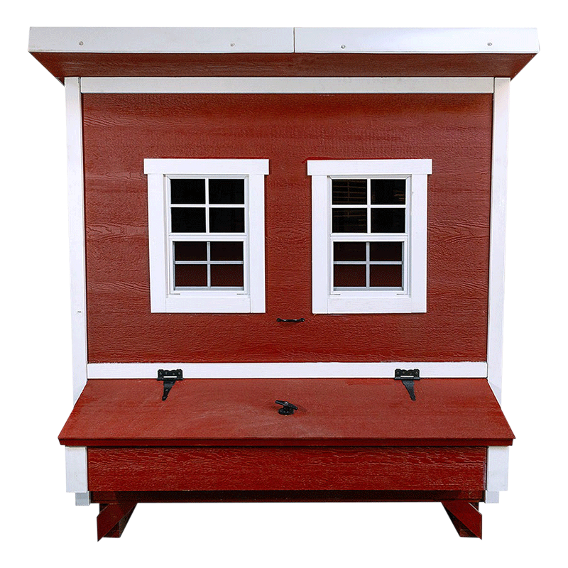 OverEZ Chicken Coop Walk-In Up to 18 Chickens Red