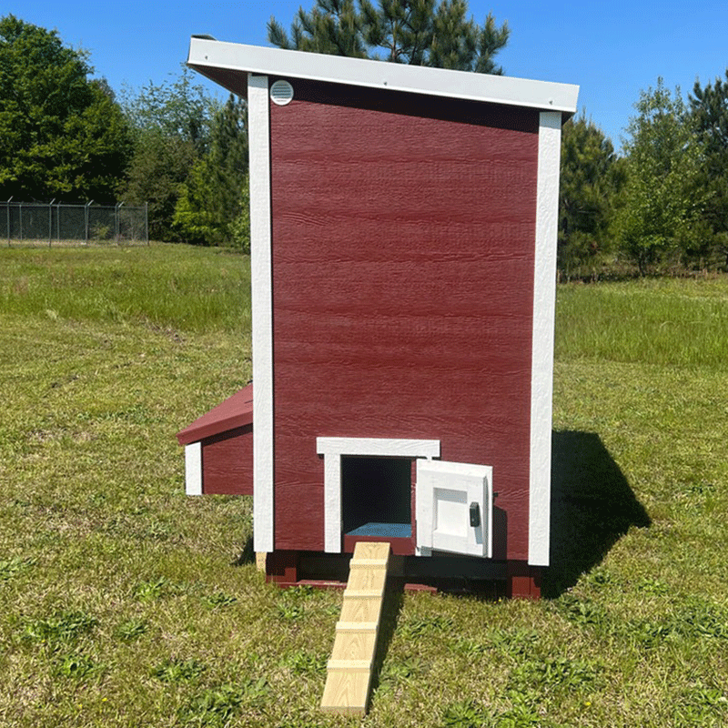 OverEZ Chicken Coop Walk-In Up to 18 Chickens Red