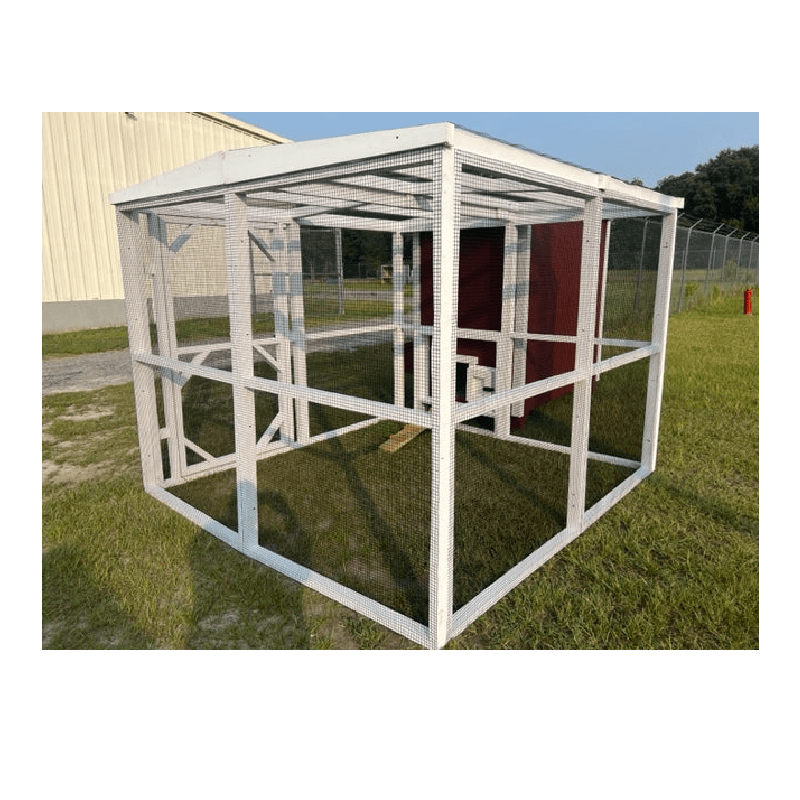 OverEZ Chicken Run Wooden 8' Walk-In Red or White